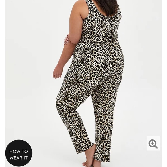 Torrid Leopard Sleep Jumpsuit - 3X - Picture 2 of 14